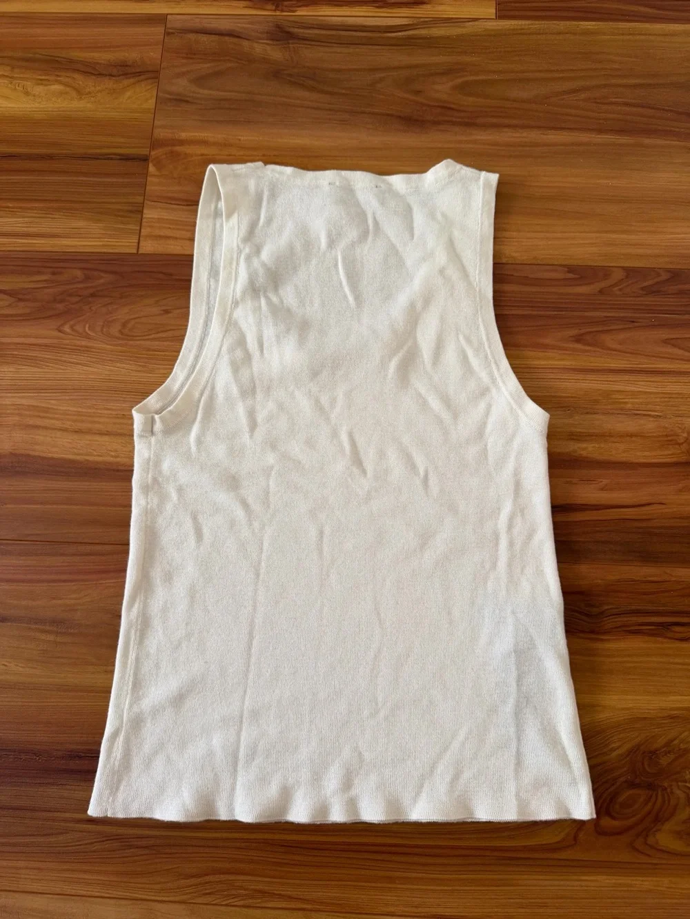 Mango Cream Ribbed Scoop Tank - Picture 2 of 3